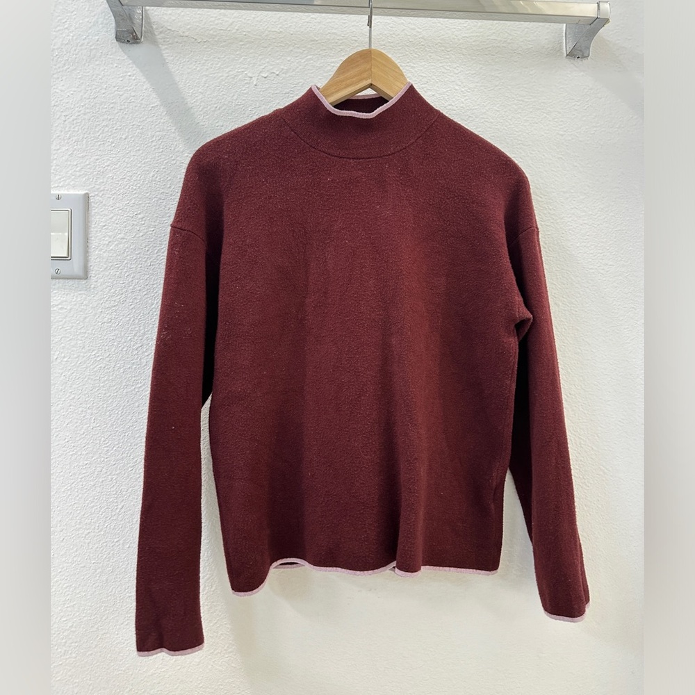 Anthropologie Mock Neck Sweater